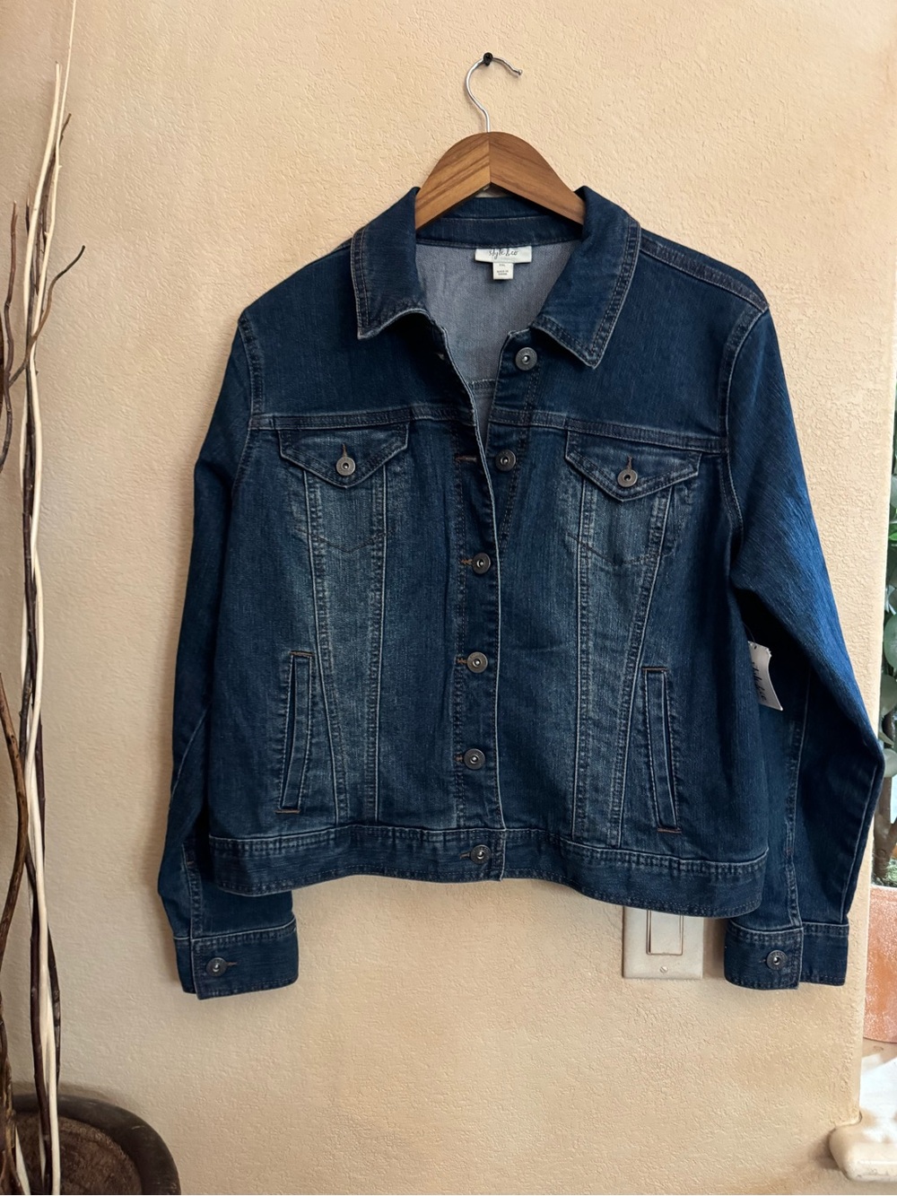 Womens Petite Style & Co Denim Jacket